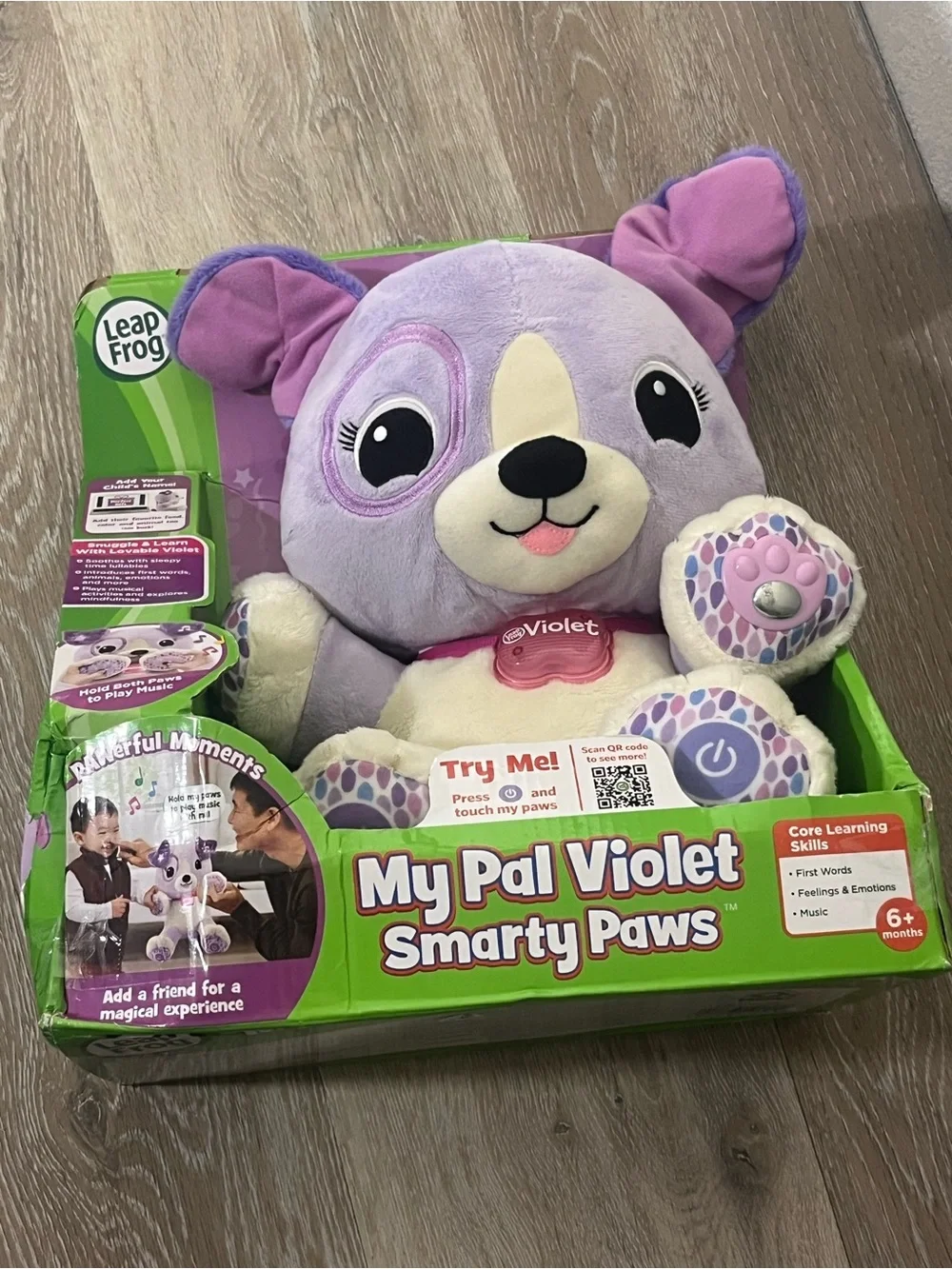 My Pal Violet Smarty Paws Plush - Purple